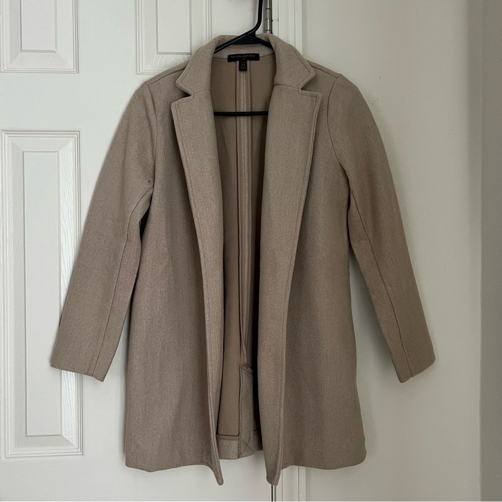 Banana Republic Brushed Knit Long Jacket